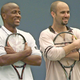 Mal Washington with Andre Agassi at the U.S. Open in 1997.